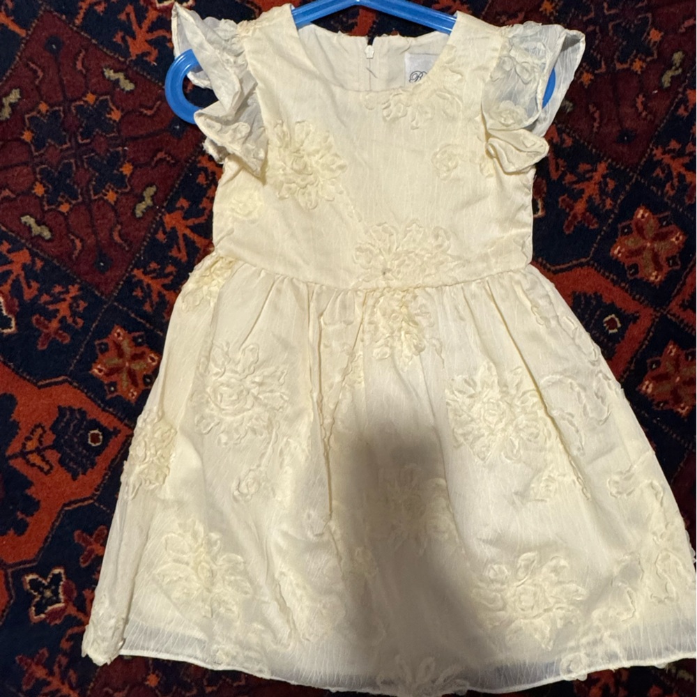 Elegant Cream Kids Formal Dress